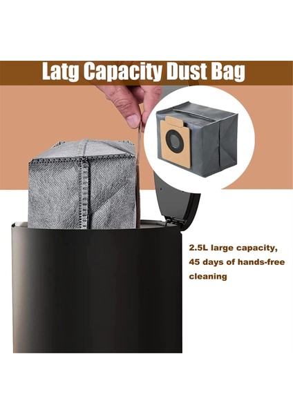 12 Paket Yedek Toz Torbaları Eufy X8 Pro Robot Vakum Kendi Üzerinde Boş Olan Istasyon Aksesuarı (Yurt Dışından) fırsatları