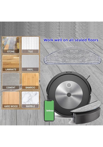 Irobot Roomba Combo Için Yedek Parçalar I5 / I5 + / J5 / J5 + Robot Vakum Süpürge Ana Yan Fırça Hepa Filtre Paspas Pedleri (Yurt Dışından) indirimleri
