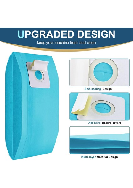 Riccar Dikiş Vakumları 2000 4000 ve Vibrance Serisi 12 Paket Için Uyumlu Mini Filtrasyon Vakum Torbaları Tip (Yurt Dışından) indirimleri