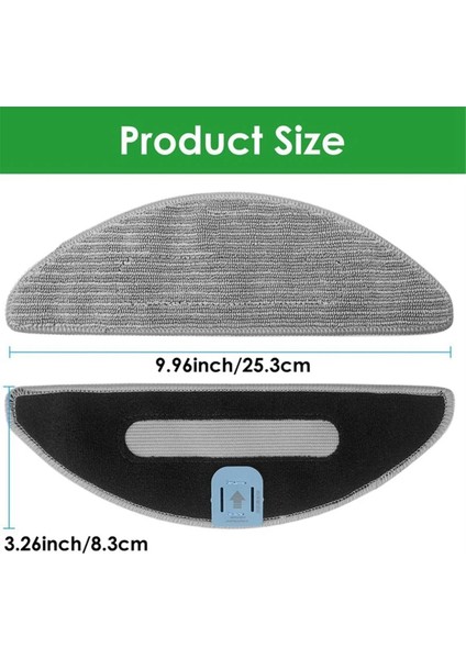 Irobot Oraya Için 16 Pcs Po Pads Combo I5, I5+, J5, J5+ Robot Vakum Mikrofiber Yıkanabilir Yeniden Kullanılabilir Kumalı (Yurt Dışından) modelleri