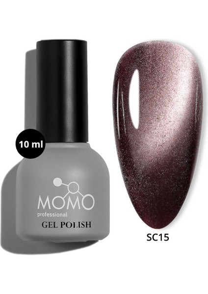 Korean Cat Eye, Silky Cat Eye, Kedi Gözü Oje, SC15 Bordo Mürdüm, 10 ml