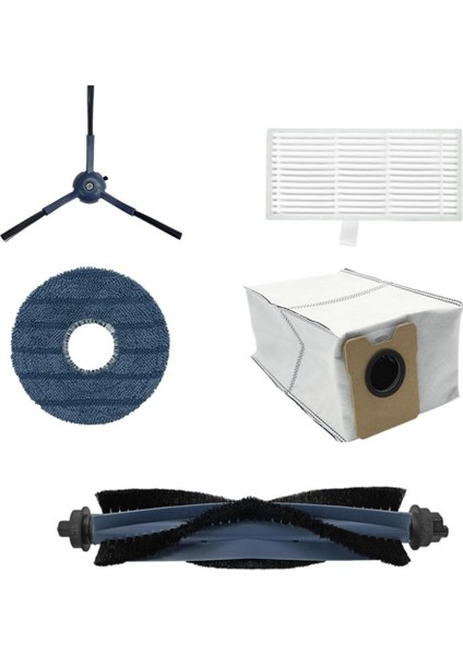 Eufy Omni Için Aksesuar Kiti Robot Elektrikli Süpürge Ana Yan Fırça Hepa Filtre Mop Bez Tuz Torbaları Yedek Parçalar (Yurt Dışından) indirimleri