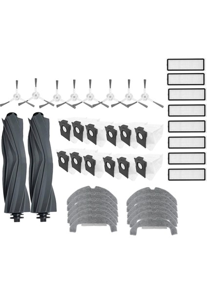 42 Pcs Dream D10 Için Ana Yan Fırça Paspas Filtresi Artı Gen 2 RLD32GD Süpüren Robot Temizlik Parçaları Değiştirme (Yurt Dışından) fiyatları