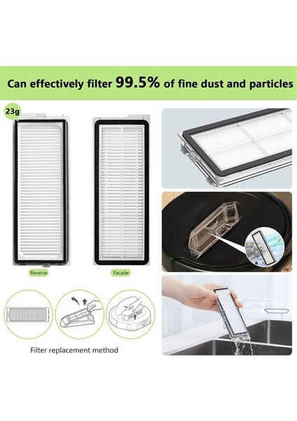 48PCS Fırça Filtre Toz Torbası ve Paspas Kumaş Kiti Roborock Qrevo Pro Qrevo Maxv Qrevo S Elektrikli Süpürge Yedek Parçaları (Yurt Dışından) fırsatları