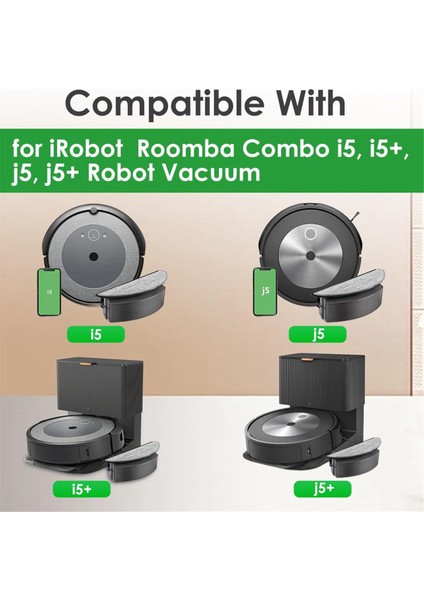 24PCS Irobot Roomba Için Yedek Parçalar Combo I5, I5+, J5, J5+ Robot Vakum Süpürge Parçaları Silindir Yan Fırçalar Filtreler (Yurt Dışından) fiyatları