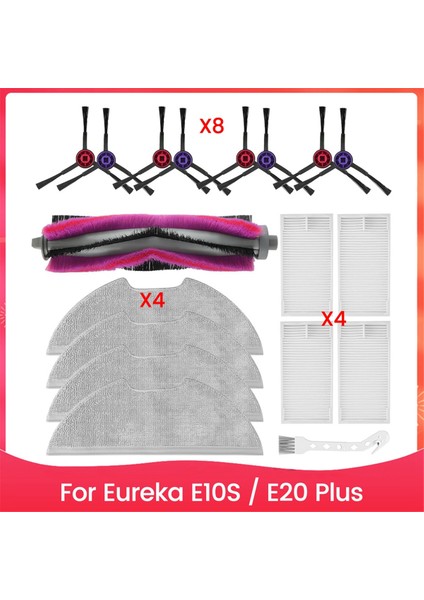 Eureka E10S / E20 Plus Robot Vakum Süpürge Parçaları Için Aksesuar Kiti Değiştirme (Yurt Dışından)