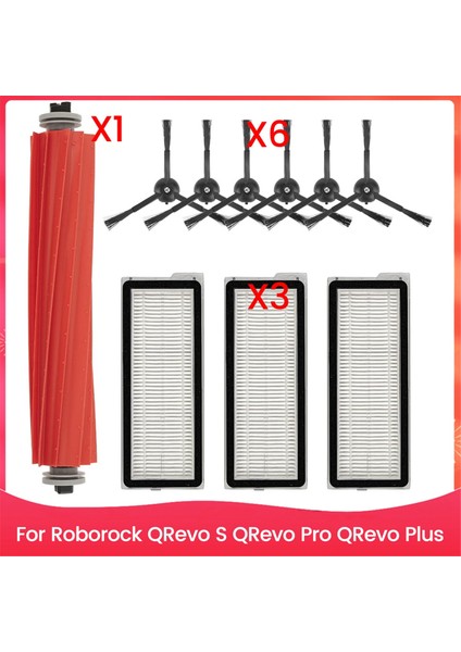Qrevo S Roborock Qrevo S, Qrevo Pro, Qrevo Plus Robot Vakum Temizleyici Aksesuarları Kiti Fırça Filtreleri (Yurt Dışından)