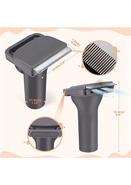 Kediler ve Köpekler Desheding Aracı Dyson V6/7/8/10/11 Için Tımar Fırçası ve Kısa Veya Orta Saç Evcil Hayvanları Için Dc Serisi (Yurt Dışından) modelleri