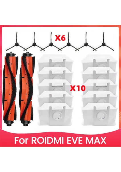 Roidmi Eve Için 18 Adet Fırça ve Toz Torbası Kiti Maksimum Vakum Temizleyici Aksesuarları Yedek Parçalar (Yurt Dışından)