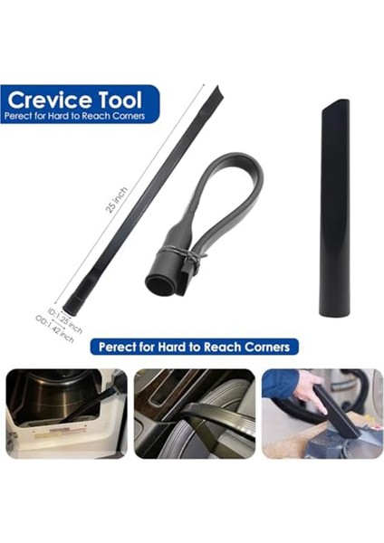 Vakum Fırçası Ekleri, Esnek Çatlak Aracı ile Mağaza Vac Aksesuarları Için Evrensel 1 1/4 Inç Vakum Ekleri Kiti (Yurt Dışından) fırsatları
