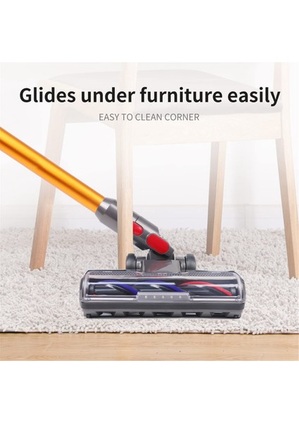 Dyson V7 V8 V8 V11 V11 V15 SV10 SV12 SV14 LED Far Zemin Fırçası ile Vakum Süpürgeleri (Yurt Dışından) fırsatları