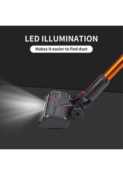 Dyson V7 V8 V8 V11 V11 V15 SV10 SV12 SV14 LED Far Zemin Fırçası ile Vakum Süpürgeleri (Yurt Dışından) indirimleri