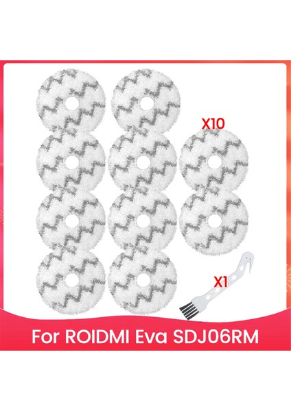 Roidmi Eva Için Paspas Bez Pedleri. SDJ06RM Robot Vakum Süpürge Mop Rag Aksesuarları Yedek Parçalar (Yurt Dışından)