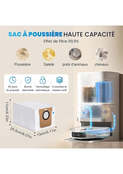 Xiaomi Için Aksesuar X20+ Robot Vakum Süpürücü Ana Yan Fırça Hepa Filtre Mop Bez Toz Çantaları Yedek Parçalar (Yurt Dışından) fiyatları