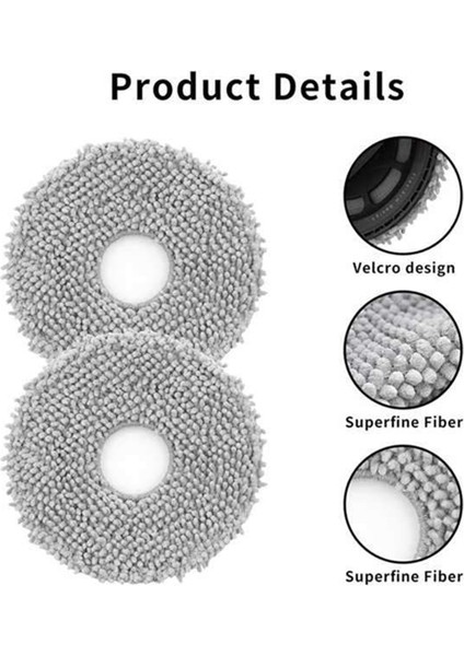 4pcs Paspas Bez Kiti Için Roborock Qrevo S Qrevo Ince Qrevo Maste Vakum Süpürge Paspas Aksesuarları Yedek Parçalar (Yurt Dışından) fırsatları