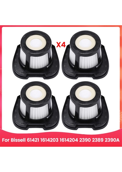 4pcs Vakum Süpürge Filtre Aksesuarı Bissell 61421 1614203 1614204 2390 2389 2390A Vakum Süpürge Yedek Parçaları (Yurt Dışından)