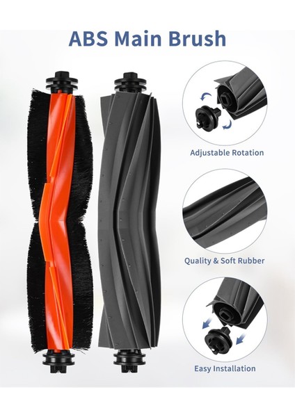 Dreame L10S ULTRA/L10 ULTRA/L10 Prime Robot Vakum Süpürücü Ana Yan Fırça Mop Bez Aksesuarları Değiştirme (Yurt Dışından) fiyatları