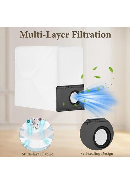 8pcs Eureka Için Toz Çanta Seti J15 Pro Ultra Midea V15PRO Robot Vakum Süpürge Toz Çanta Aksesuarları Yedek Parçalar (Yurt Dışından) indirimleri