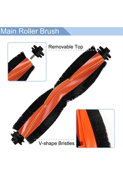 Xiaomi X20+ Robot Vakum Süpürge Ana Yan Fırça Hepa Filtre Mop Kumaş Toz Torbaları Yedek Parçalar Aksesuarları (Yurt Dışından) fiyatları