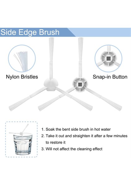 Xiaomi X20+ Robot Vakum Süpürge Ana Yan Fırça Hepa Filtre Mop Kumaş Toz Torbaları Yedek Parçalar Aksesuarları (Yurt Dışından) modelleri