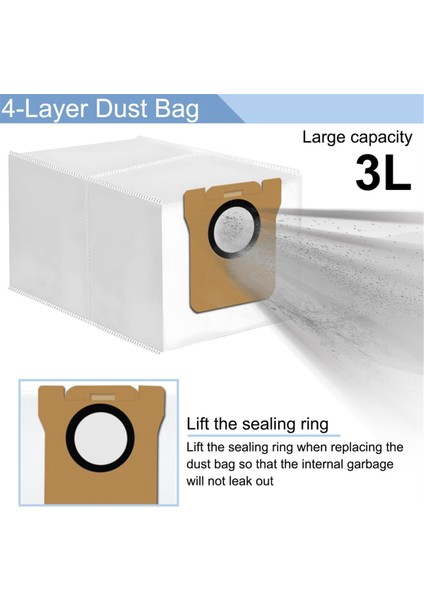 Xiaomi X20+ Robot Vakum Süpürge Ana Yan Fırça Hepa Filtre Mop Kumaş Toz Torbaları Yedek Parçalar Aksesuarları (Yurt Dışından) indirimleri