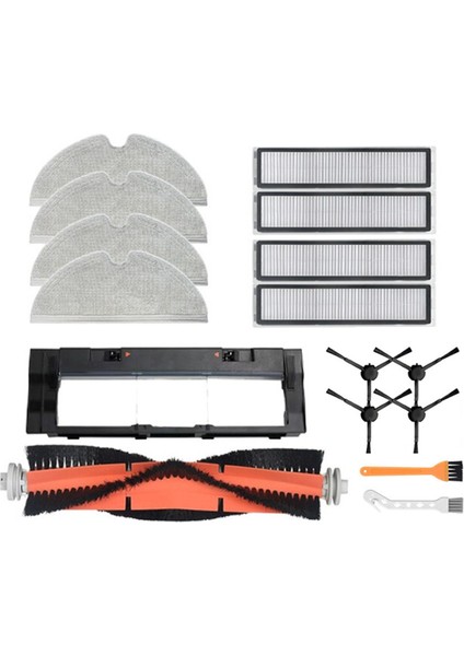 16PCS Dream Bot Için Aksesuar Kiti D9 Max / L10 Pro Robot Vakum Temizleyici Parçalar Ana Yan Fırça Hepa Filtre Mop Bezi (Yurt Dışından)