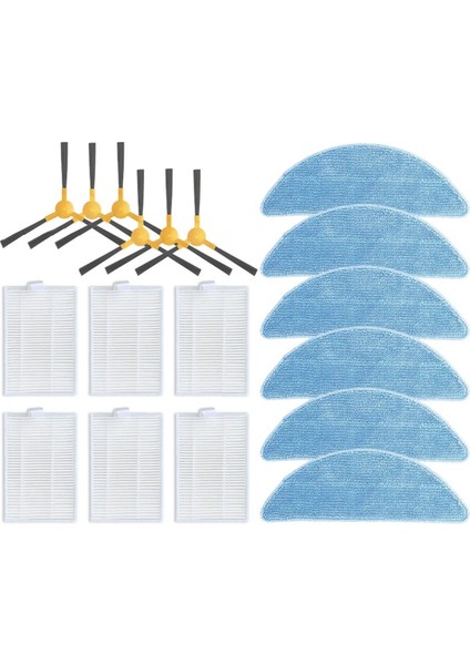 Redmond RV-R670&#39;LERIN Yedek Yan Fırçası Hepa Filtresi Mop Padleri Yedek Parça Aksesuarları, B Için (Yurt Dışından)