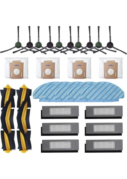 Ecovacs Deebot Ozmo T8 / T8 Aıvı Robot Vakum Temizleyici Toz Çanta Filtresi Tek Kullanımlık Mop Kumaş Aksesuarları (Yurt Dışından)