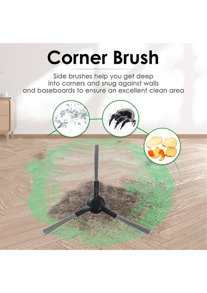 Dreame Mova E30 Ultra / Troiver E30 Ultra Temiz Parçalar Değiştirme Için 10 Pcs Yan Fırça (Yurt Dışından) indirimleri