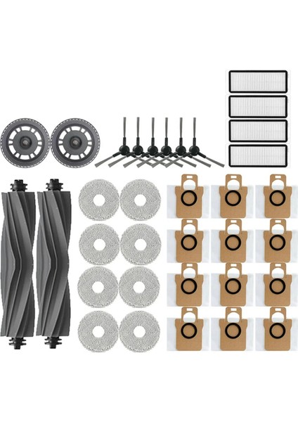 Dreame Bot L30 Ultra Robot Vakum Temizleyici Yedek Parçalar, Ana Yan Fırça, Kapak, Filtre, Paspas, Toz Çantası Için (Yurt Dışından)