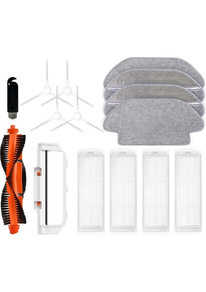 Everybot 3i R-R-Ev3-3ı Için Robot Vakum Temizleyici Yedek Yedek Parçalar Ana Yan Fırça Hepa Filtre Mop Rag (Yurt Dışından)