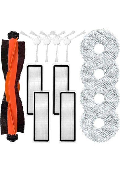 Dreame X20 Pro Ana Roller Fırça Hepa Filtre Yan Spin Fırça Paspas Kumaşları Vakum Yedek Parçalar Aksesuar Değiştirme (Yurt Dışından)