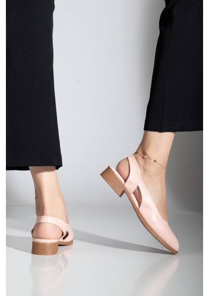 Pore Cilt Kısa Topuk Ayakkabı Mint Yeşil modelleri