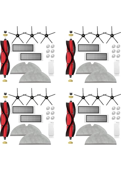 Xiaomi Roborock Için 4x Aksesuarlar S5 Max S6 Max S6 Pure S6 Maxv S50 S51 S55 S60 S65 S5 S6 Vakum Süpürge (Yurt Dışından)