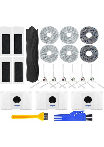 Ecovacs Deebot T20 OMNI/T20 MAX/T20 Pro Robot Vakum Süpürgeleri Için Uyumlu Yedek Parçalar - Ana Silindir Fırçası (Yurt Dışından)