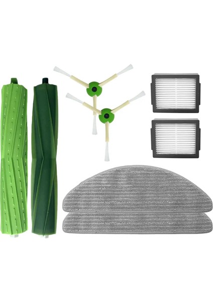 Irobot Roomba Combo I5, I5+, J5, J5+ Fırça Silindirleri, Hepa Filtreleri, Paspas Pedleri, Yan Fırçalar Için Yedek Aksesuar Kiti (Yurt Dışından)