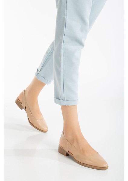 Pore Cilt Kısa Topuk Ayakkabı Mint Yeşil