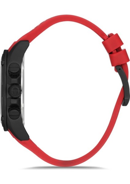 Silikon Kordon Erkek Kol Saati, Çelik Kasa Full Fonksiyon Premium Ürün Siyah-Kırmızı modelleri