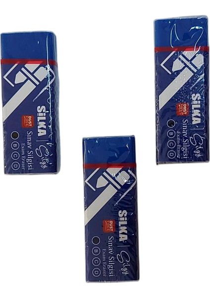 Exam Silgi Mavi Sınav 3 Adet Büyük Boy