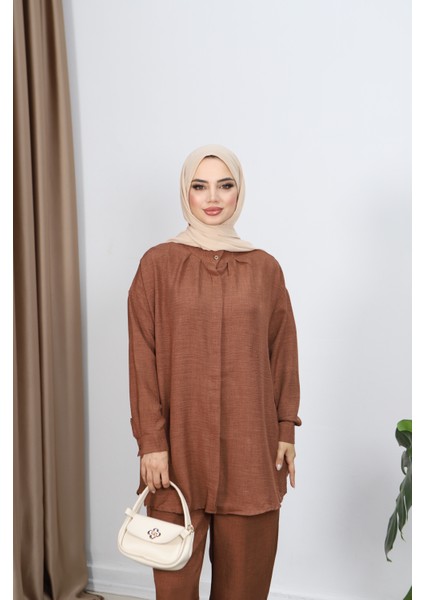 Gizli Düğmeli Pantolonlu Takım modelleri