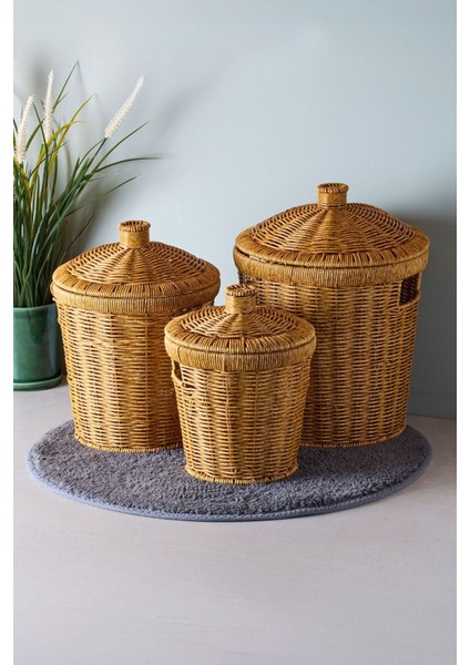 Bansko 3'lü Kahverengi Patates Soğan Sarımsak Sepeti