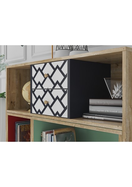 Hunerika Lucca 2 Çekmeceli Şifonyer-Renkli-Minifiks Bağlantılı modelleri