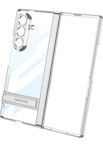 Samsung Galaxy Z Fold 7 Kılıf Kamera Korumalı Şeffaf Tasarımlı Standlı Kapak fiyatları