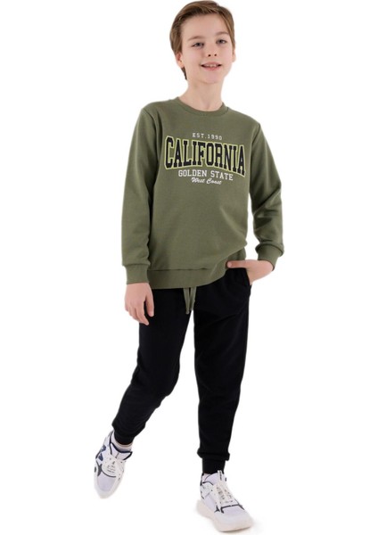 Erkek Çocuk Haki Garson Boy Eşofman Takımı 3651-G