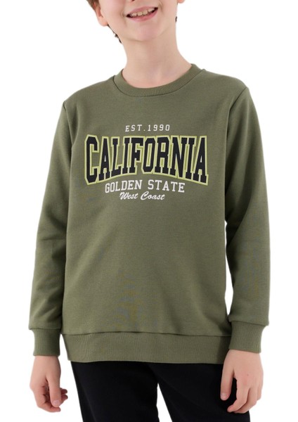 Erkek Çocuk Haki Garson Boy Eşofman Takımı 3651-G modelleri