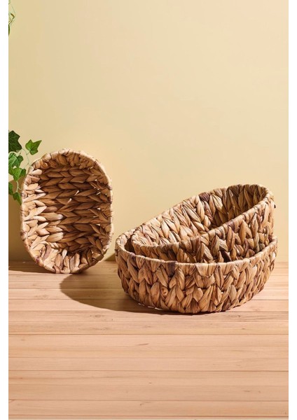 Cliento Hasır 3'lü Sepet Seti