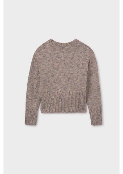 Kız Çocuk Rahat Kalıp Kazak – Kahverengi fırsatları