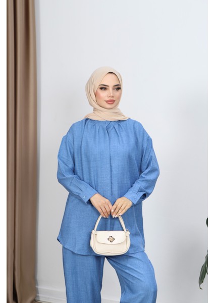 Gizli Düğmeli Pantolonlu Takım modelleri