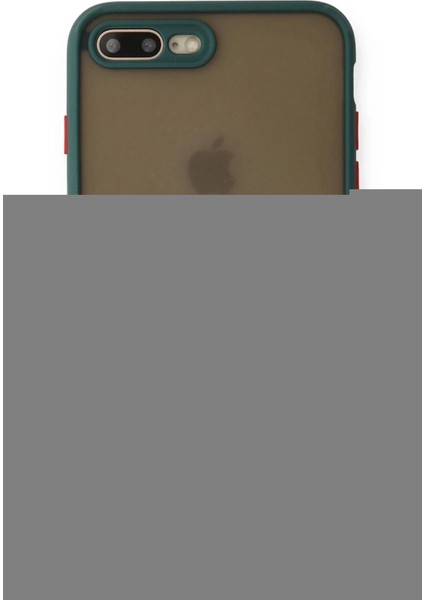 Newface iPhone 7 Plus Kılıf Montreal Yüzüklü Silikon Kapak - Yeşil