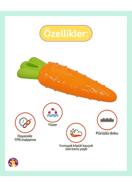 Havuç Şeklinde Sesli Köpek Oyuncağı fırsatları